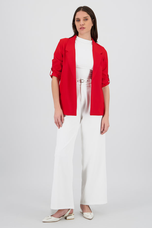 Pantalon amplio detalle cinturon