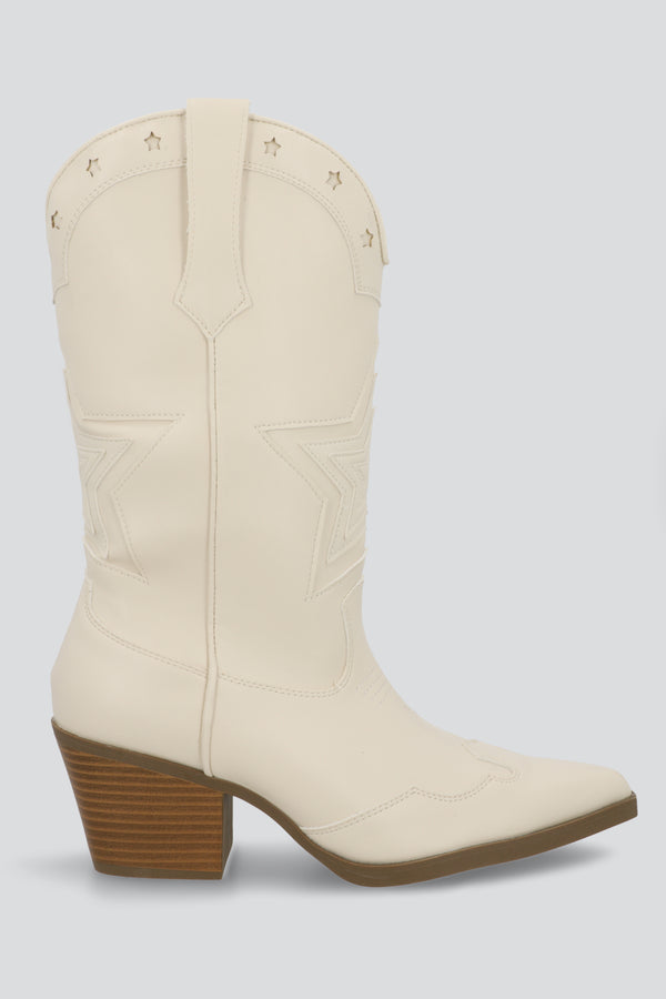 Bota vaquera estrellas