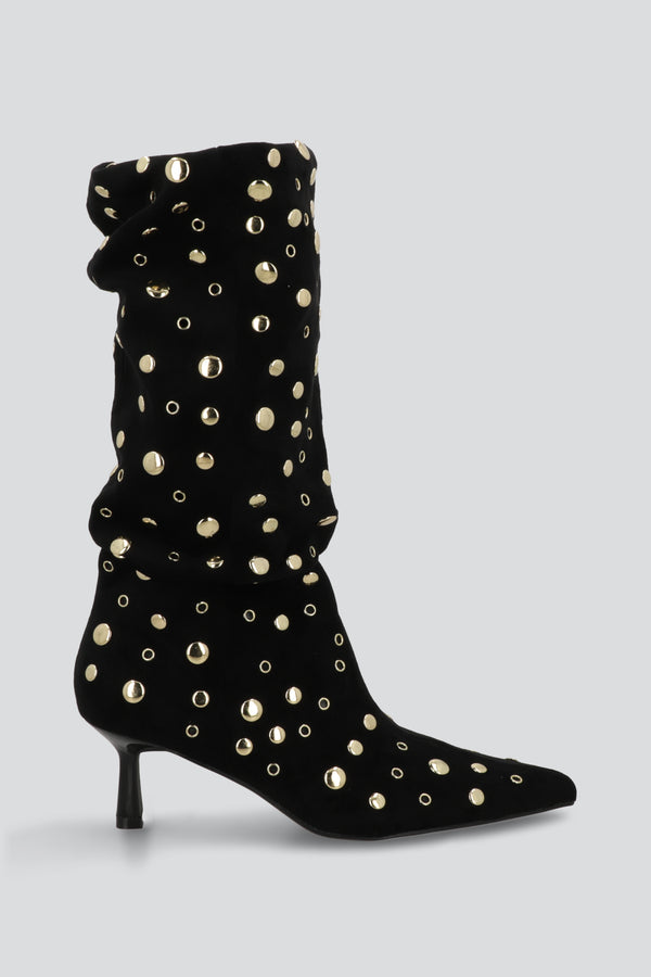 Bota slouchy eyelets