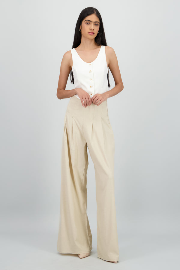 Pantalon wide leg